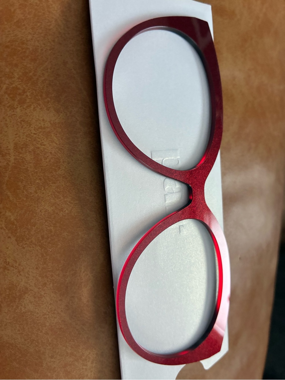 PAIR Red sparkle Zuri Cat-Eye Style glasses topper